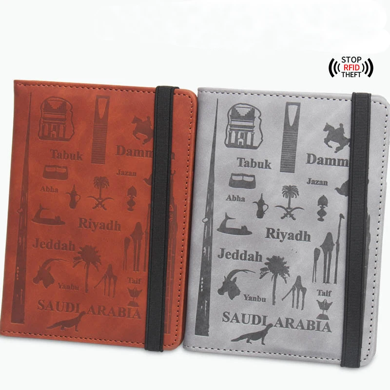 Leather Saudi Arabia Diplomatic Business Passport Cover Travel Document