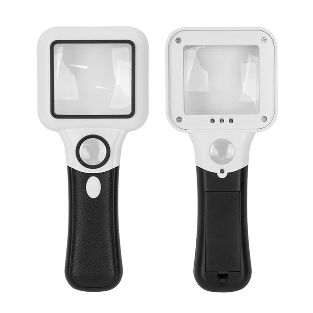 LED 조명이있는 5x 45x 조명 돋보기 UV 램프 휴대용 독서 돋보기 수리 납땜 용 보석 루페 유리