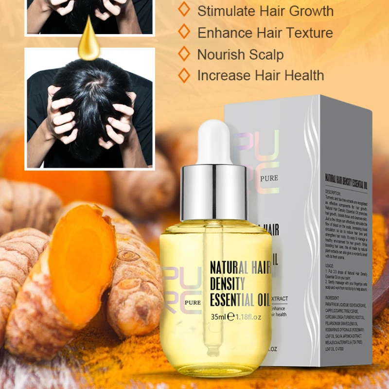 Natural Hair Growth Essence Thickener Essential Anit Hair Loss Thickener Serum Shampoo And Conditioner Kit for Men Women 1PCS