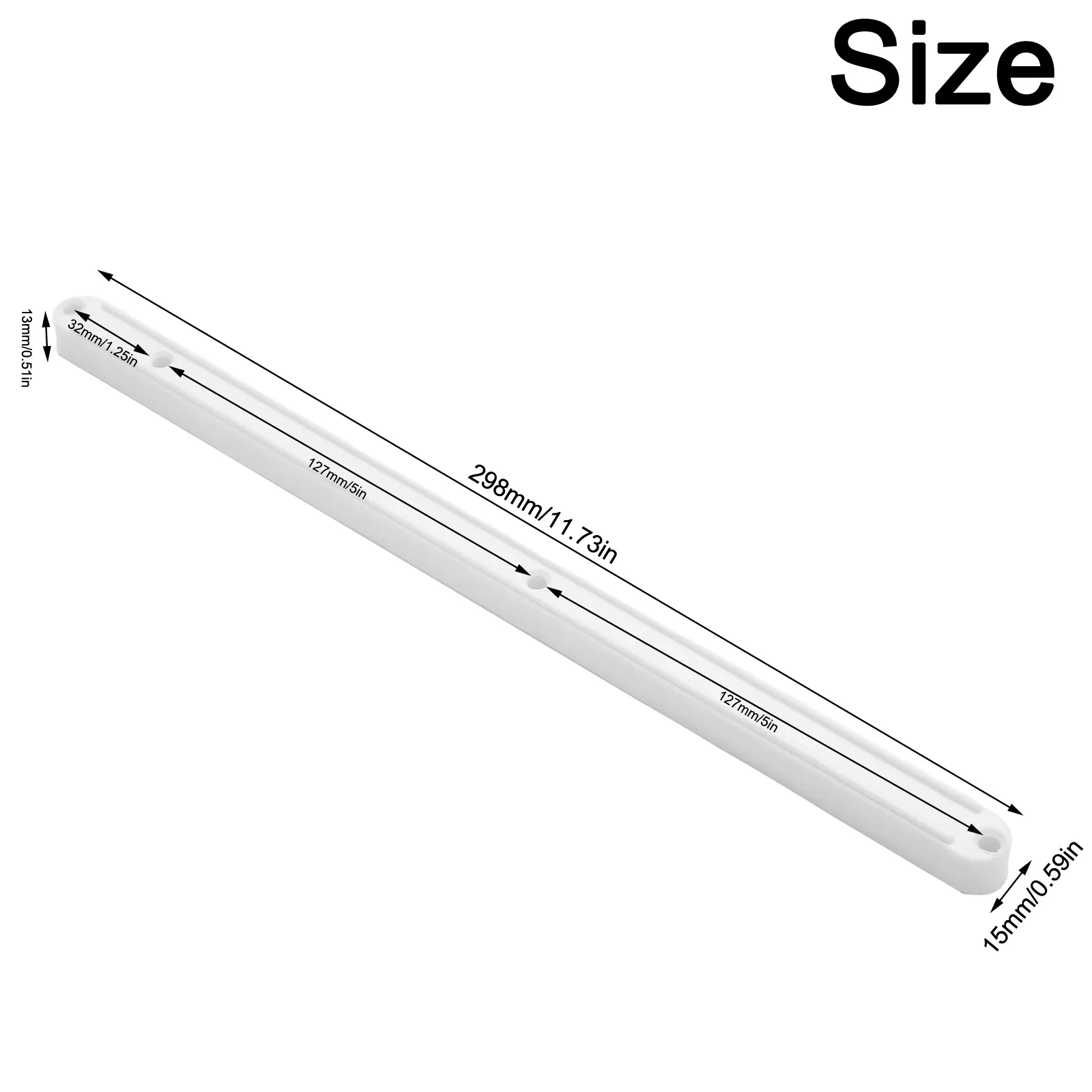 10-Pack Plastic Drawer Slides - Durable Replacement Drawer Runners
