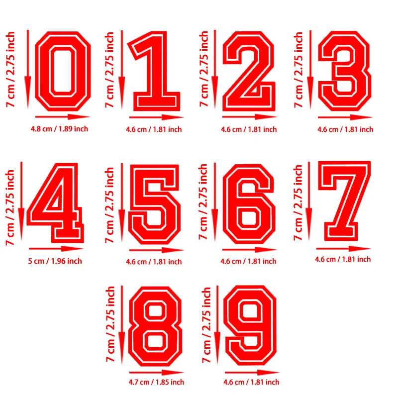 Set of 10 Mini Numerical Figures (0-9)