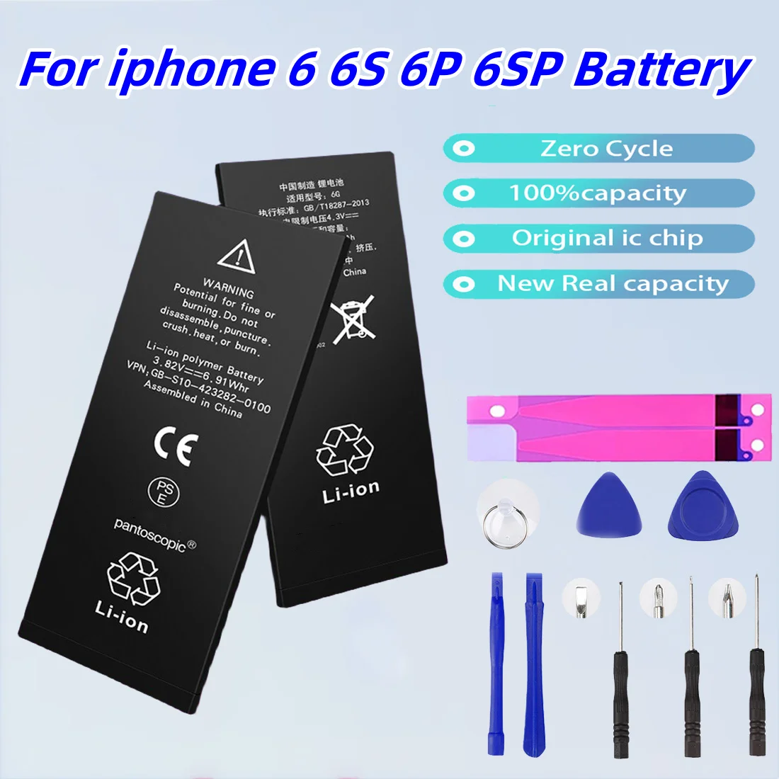 brandnewZerocycleHighqualityBatteryForiPhone66S6Plus6SPlus