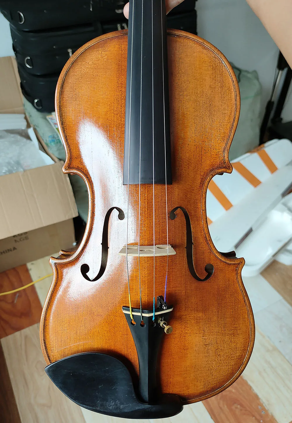 Antonio Stradivarius 1714 Soil Copy Professional 4/4 Size Violin acoustic violin
