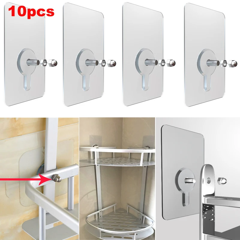 Shower Caddy Adhesive Shower Hooks, Strong Adhesive Wall Hooks