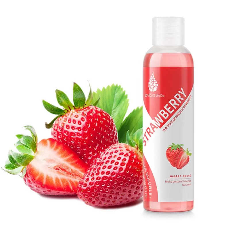Fruit flavor Water Based Lubricant Lube Lubricants Gel Easy To Clean Products Lubricating Lotion 200ML