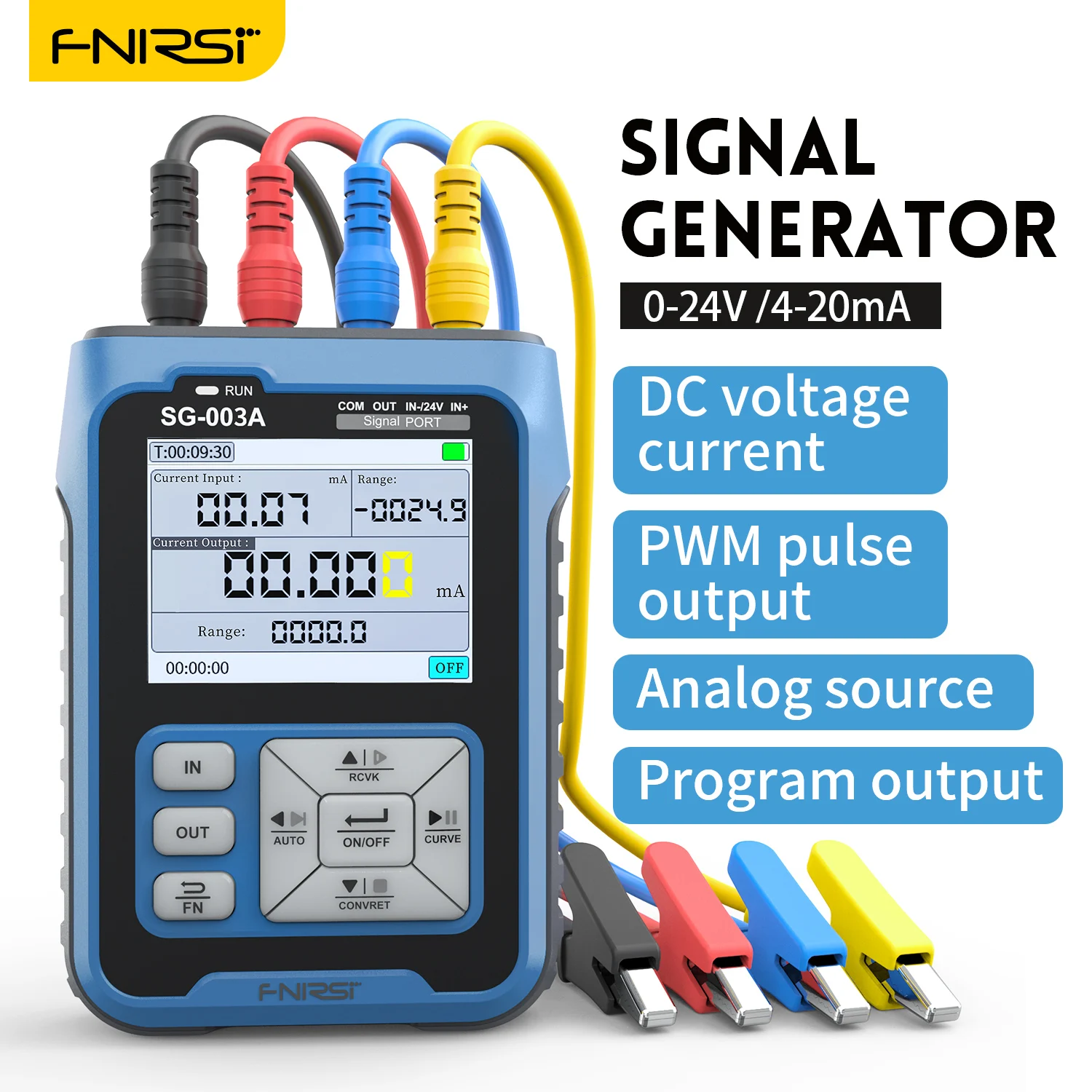 FNIRSI SG-003A 0-10V Adjustable Current Voltage Simulator 4-20mA Signal Generator Transmitter Source Calibrator Transmission 2