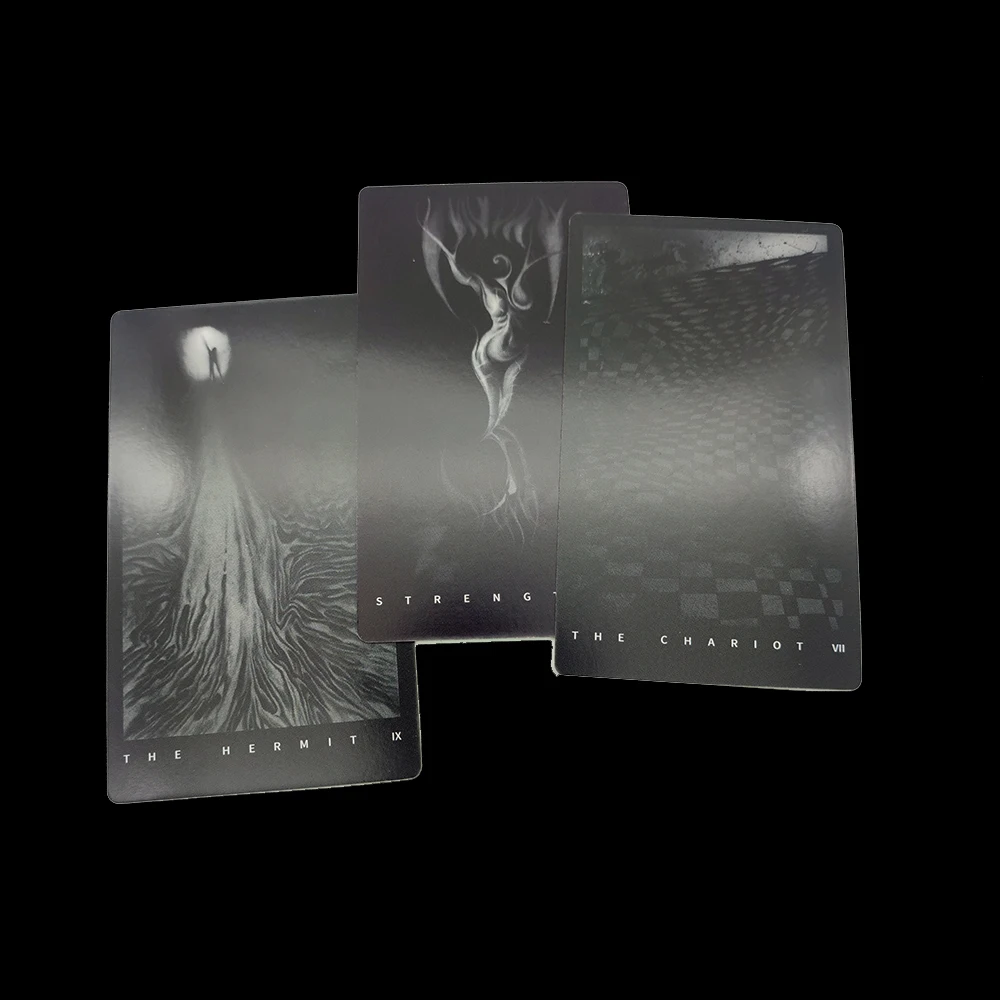 12x7cm The Black Divination Tarot Deck with Guide Book - Featuring Gothic Artwork and Intuitive Symbolism 2