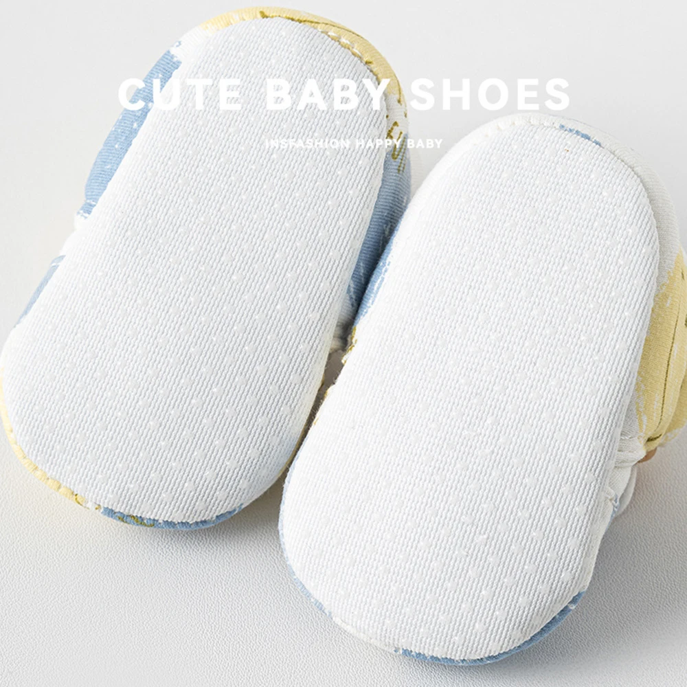 Non-slip Baby Shoes Boys Girls Cute Bear Animal Print Sandals Cotton Soft Sole Newborn Walker Toddler Shoe Breathable