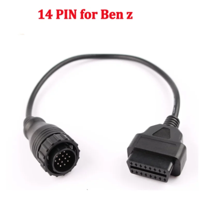 

For MB 14 Pin To OBD2 16 Pin Cable Car Diagnostic Connector Sprinter For Benz 14 Pin To 16 Pin OBD OBDII Adapter