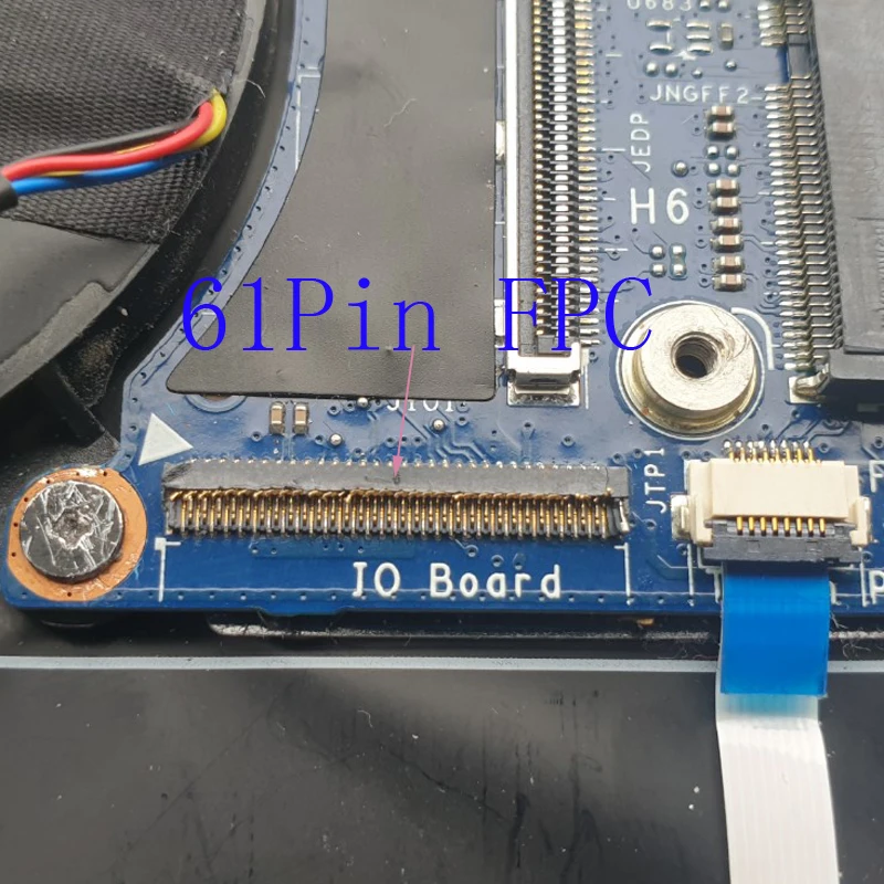 2 Pz Fpc Connettore Spina Jack Presa Di Contatto Sulla Scheda Madre Principale Per Dell Xps 13 9360 9350 Notebook Pc Laptop 61 Pin 61 Pin