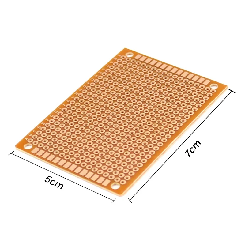 5/10PCS DIY Corkboard PCB Universal Board 5*7CM PCB DIY Prototype Paper Universal Board Yellow Single-Sided Copper
