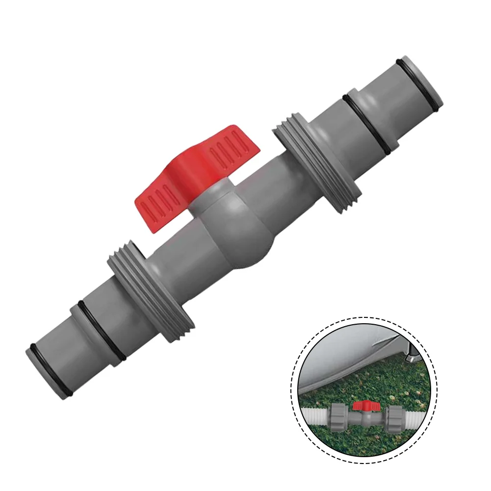 1PCS 풀 호스 커넥터 모래 필터 시스템 호스 커넥터 풀 호스 38/32 Mm 수영장 호스 커넥터 밸브가있는 스트레이트