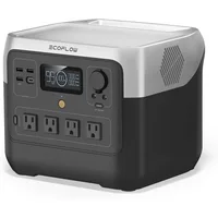 Portable Power Station RIVER 2 Pro, 768Wh LiFePO4 Battery, 70 Min Fast Charging, 4X800W (X-Boost 1600W) AC Outlets 1