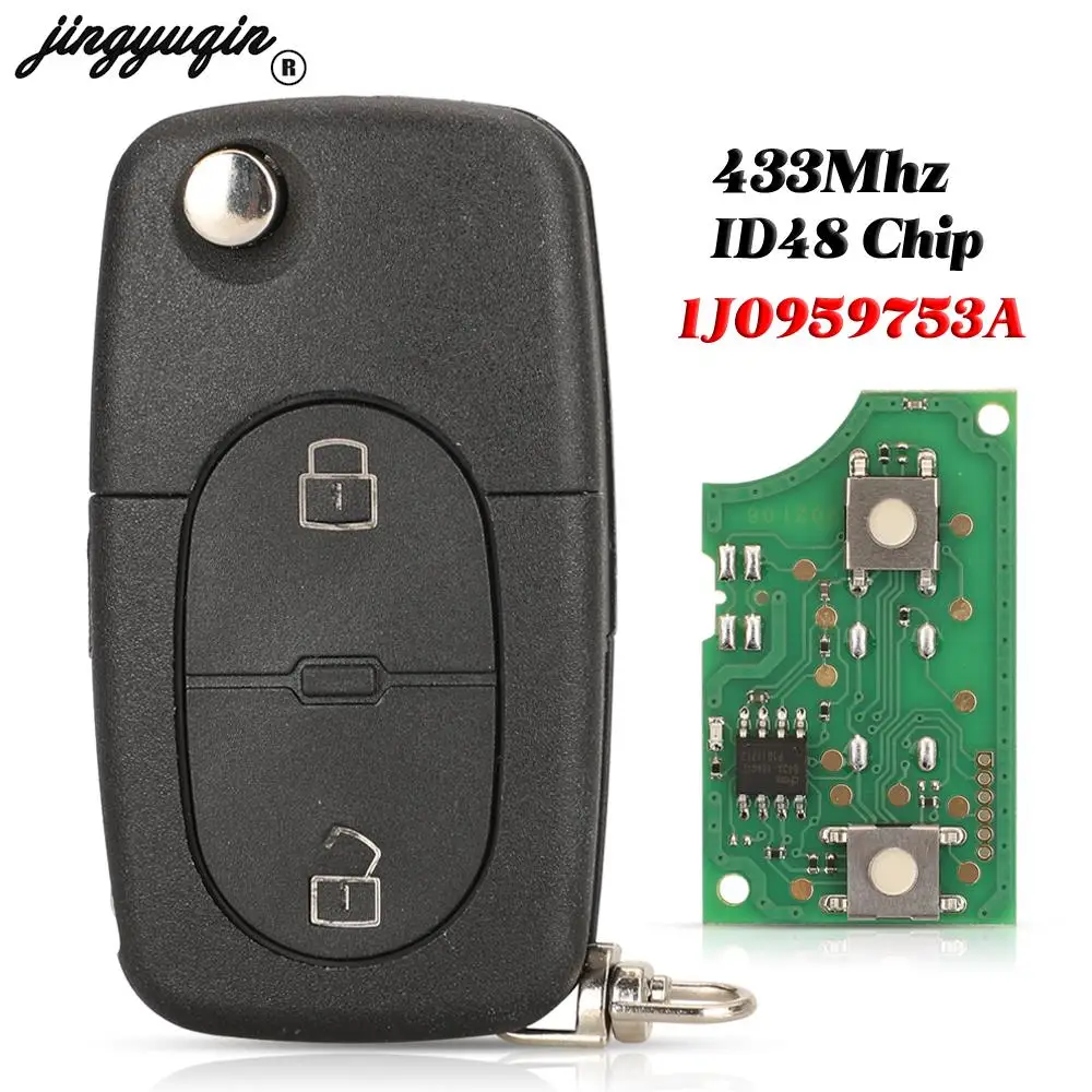 433Mhz Flip Remote Car Key For VW Volkswagen Golf 4 Passat MK4 Seat Skoda
