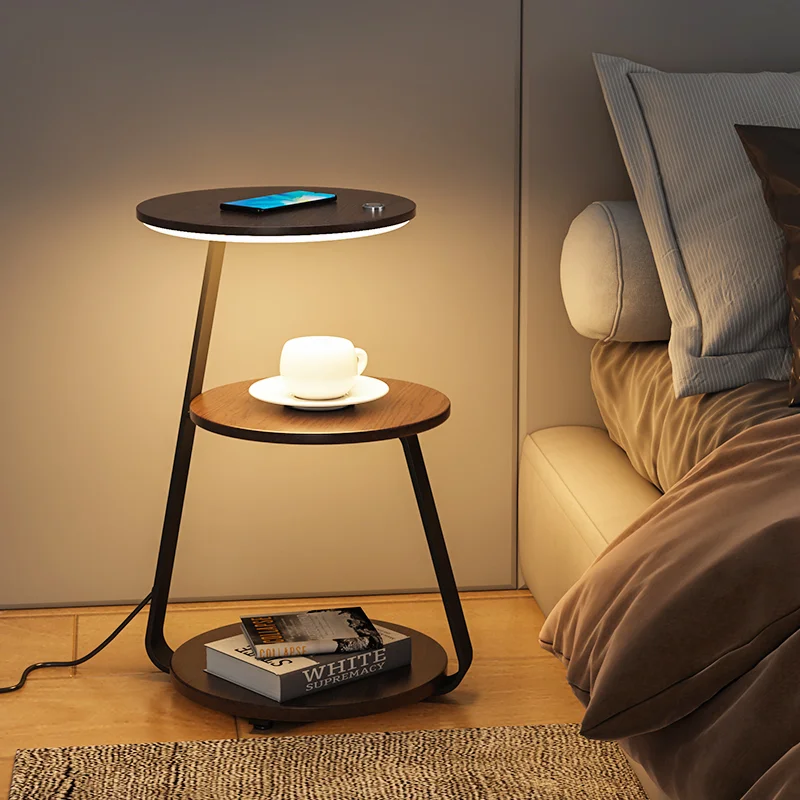 Intelligent Eye Protection Lamp  Bedside Wireless Charging Coffee Table Lamp In Room Sofa Side Storage Floor Lamp Meuble