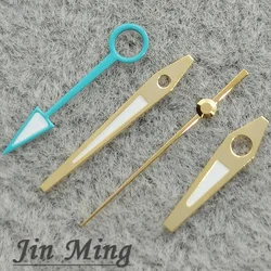 Premium Luminous Black/Grey Watch Hands with Green Glow (Gold Blue A)