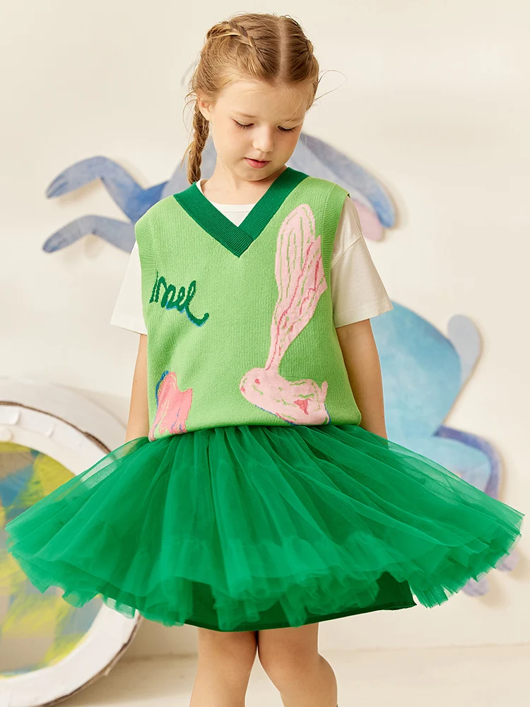 

Amii 3-16 Years Skirts for Girls 2022 A-line Mini Skirts Children Solid Skirts Teens Clothes tutu mesh skirts 22260070