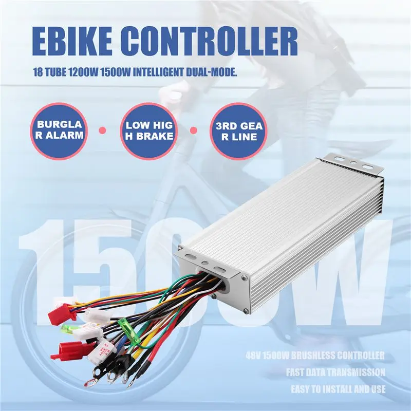 NUOVO! Disponibile - Controller Brushless 48V 60V 64V 72V 1200W 1500W 18 Tubi / Controller per E-bike / Controller Motore per Biciclette Elettriche - immagine 5