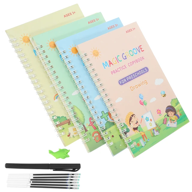 Grooved Handwriting Book Practice Handwriting Practice For Kids Handwriting  Practice Book With Groove Design Copybook For - AliExpress