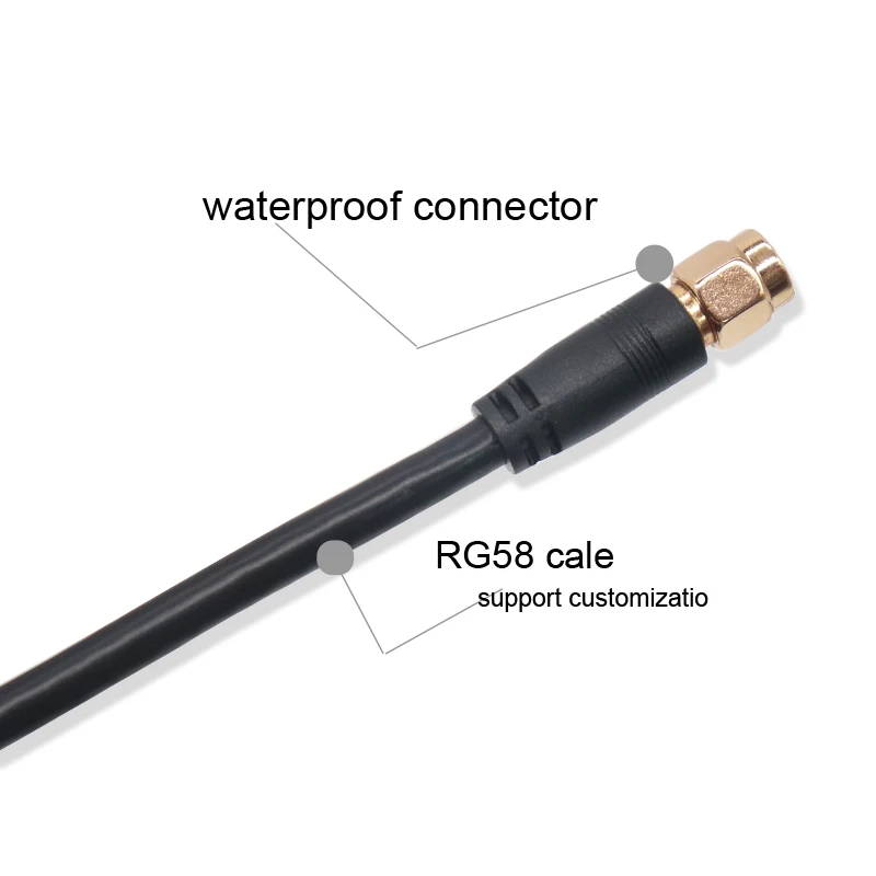 고이득 12dBi 470Mhz 433MHz 로라 안테나 전방향 SMA/N/BNC/TNC 남성형 DTU 모델용 신호 증폭기 무전기용