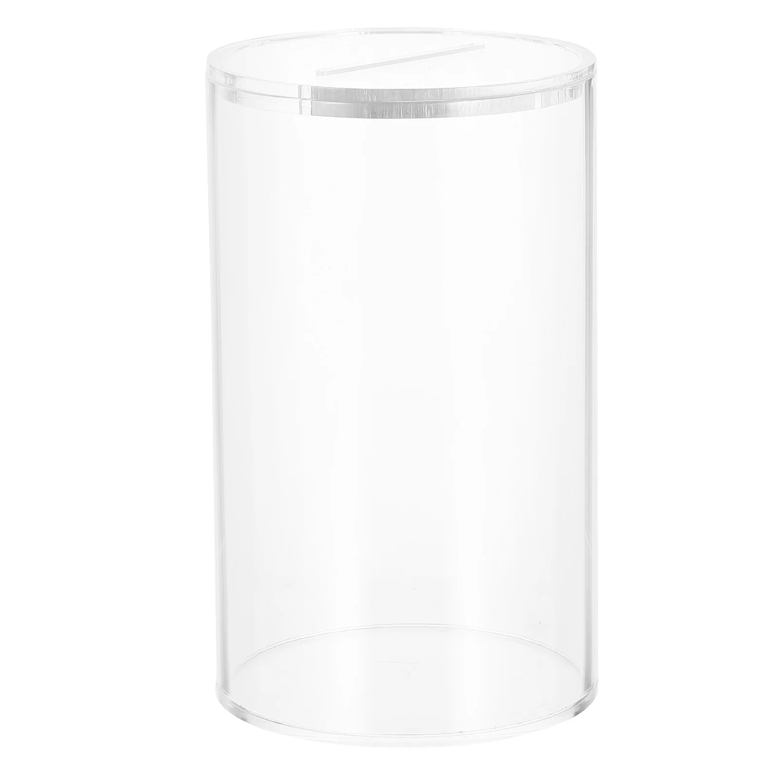 Transparent Acrylic Savings Jar Bank Money Box Cash Storage Container Reusable Tip Jar Bartender Restaurant Change ganizer 2
