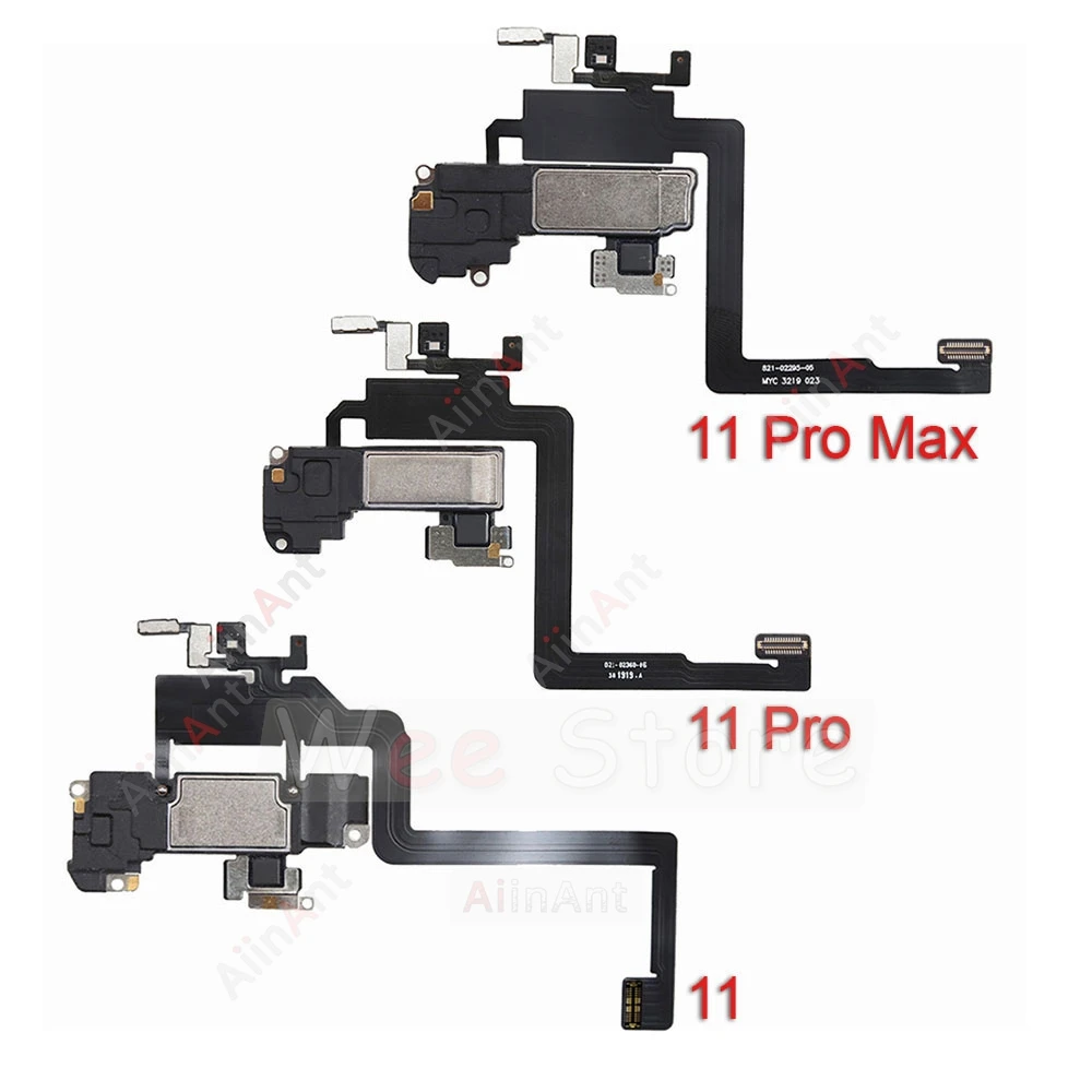 Earpiece Speaker Flex Cable For iPhone X Xs 11 12 Pro Max XR Proximity Sensor Sound Phone Parts