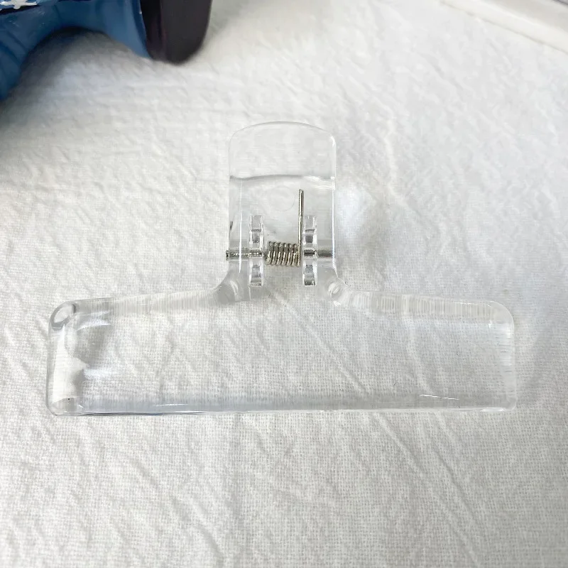 Simple Transparent Acrylic Clips Minimalist Style Spring Clips Student Teacher Stationery School Office Paper paper clips