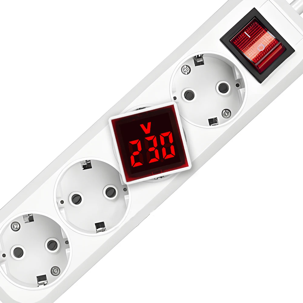 LED   跮 а ǥñ,  ׽  , EU ÷, AC 220V, 230V, 30mm 簢, 50-500V