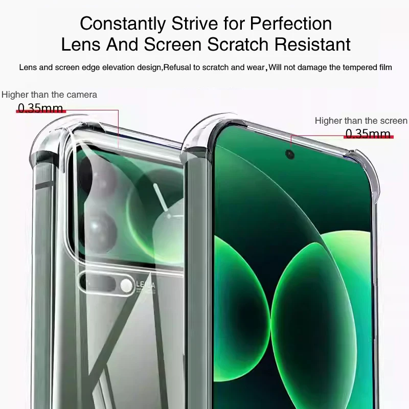 Luxury Four-Corner Airbag Design Phone Case - Anti-Knock Simplicity TPU Back Cover