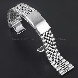 Elegant Stainless Steel Sport Wristband with Folding Clasp - 20mm (Silver)