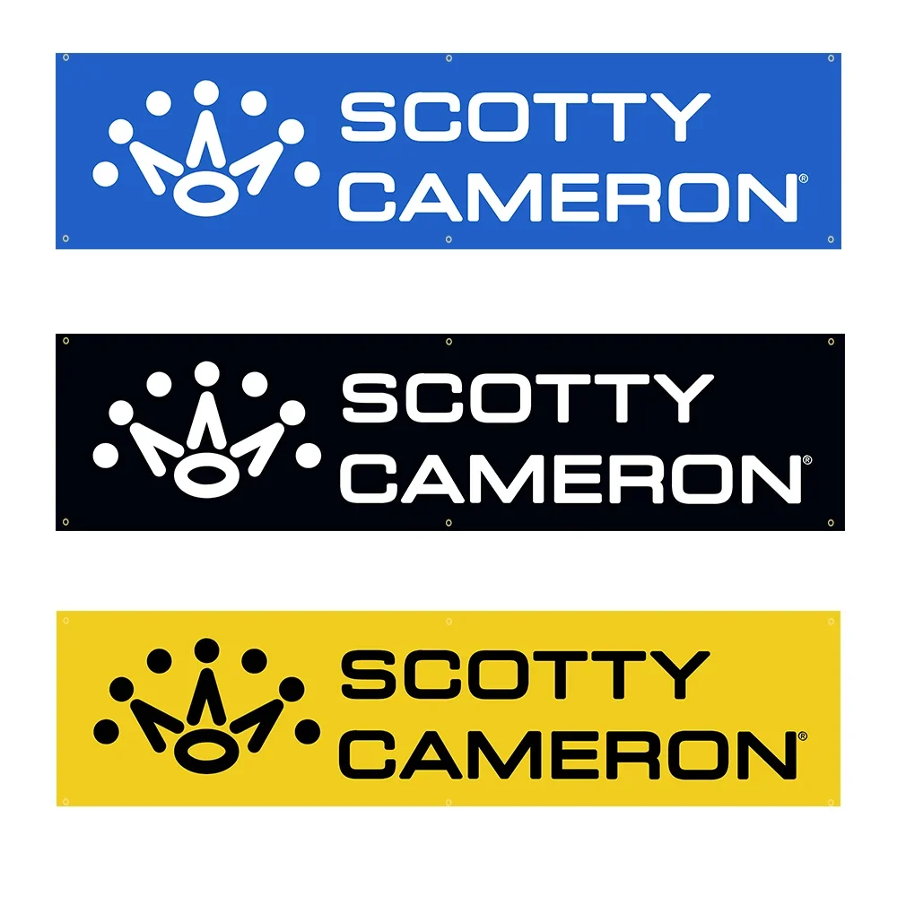Johninbanner 60*240 Scotty Camerons Poliestere Stampato Banner Decorazione D'Interni Arazzo Bandiera