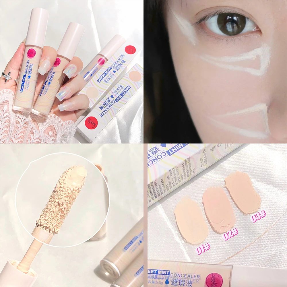 Pink Yellow Tone Concealer Corrector High Coverage Anti Dark Circle Acne Liquid Foundation Brighten Face Makeup Base Cosmetic face concealer palette color concealer concealer cream foundation concealer face concealer face foundation face concealer pen