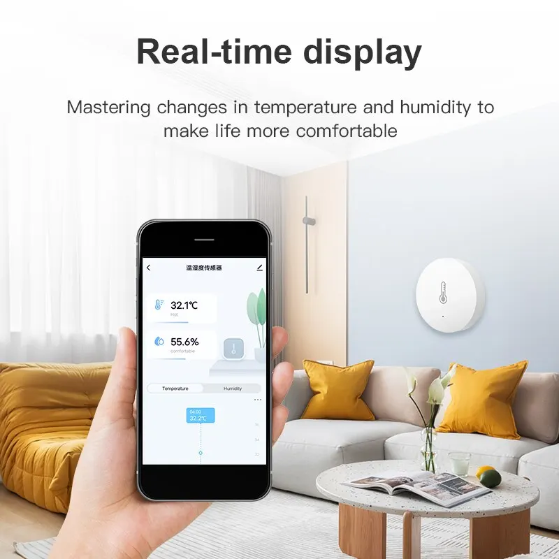 1/2/3pcs Tuya ZigBee 미니 온도 및 습도 센서 실내 습도 감지기 지원 Alexa Google 홈 음성 App 제어