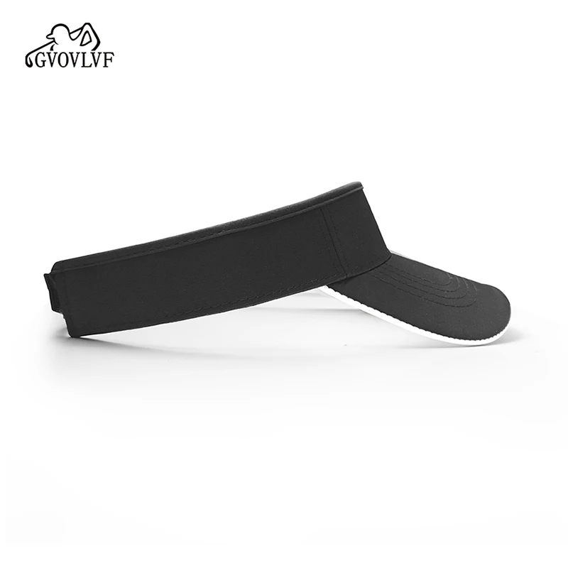 Sports sun hats 1pc Golf Visor Hat Sports Sun Visor Empty Top Sun Hat Adjustable Washed Solid For Men Women for Golf Cycling Fishing Tennis