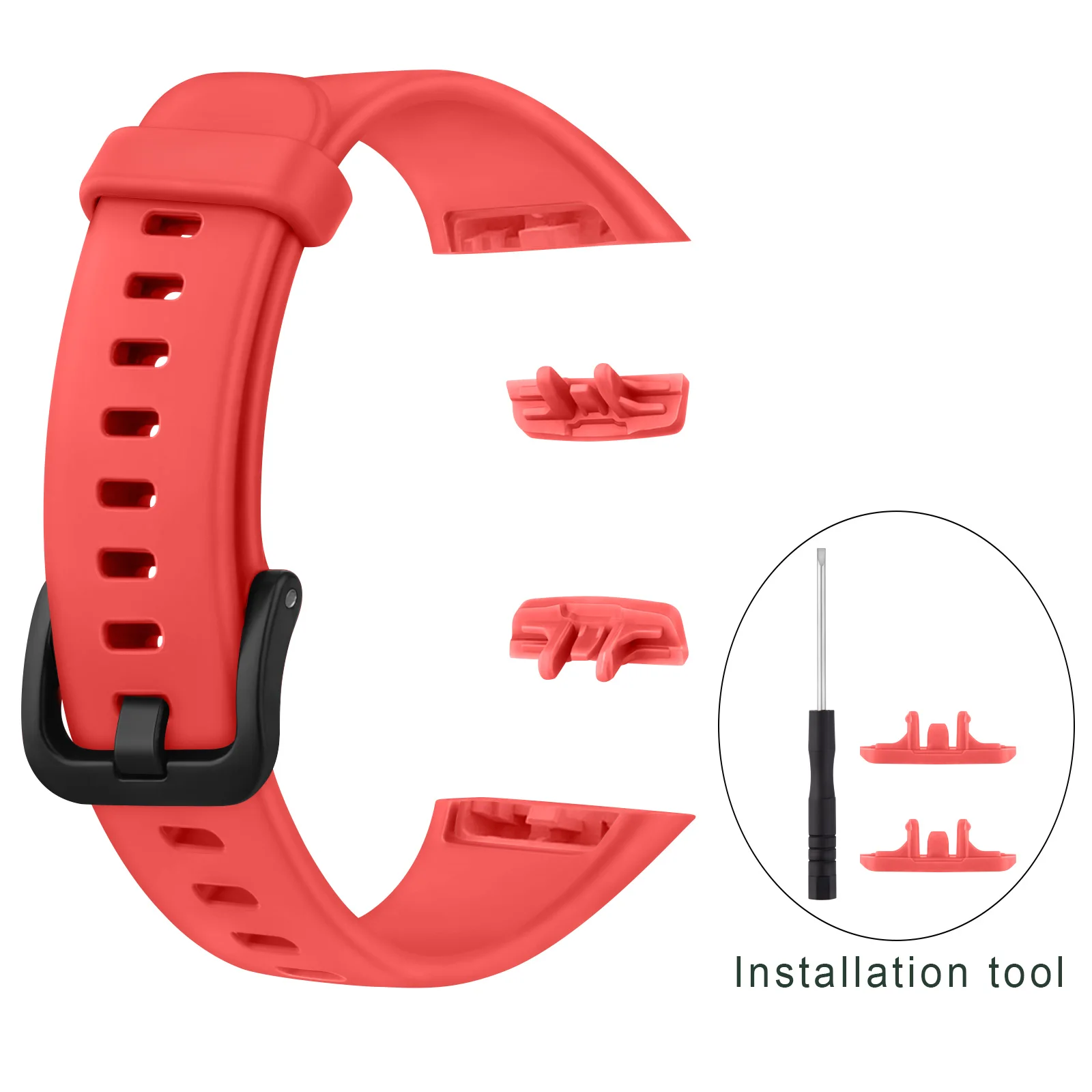 Adjustable Soft TPU Sport Strap for Huawei Bands - Enhanced Comfort Bracelet Wristband