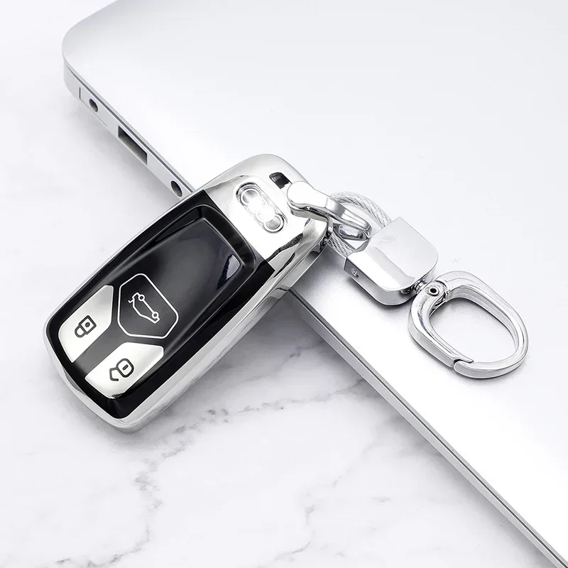 Custodia Silicone Per Chiave Audi A4 B9, A5, A6, Q5, Q7 - Protezione Antiurto, Colorata