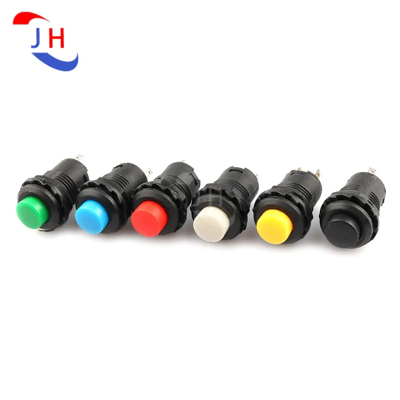 

2 шт., Круглый кнопочный переключатель, 12 мм