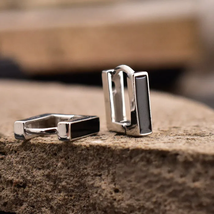 뜨거운 판매 한국어 접착제 SquareEarrings 간단한 기질 절묘한 뜨거운 Semale 섹시한 보석 선물 후프 귀걸이