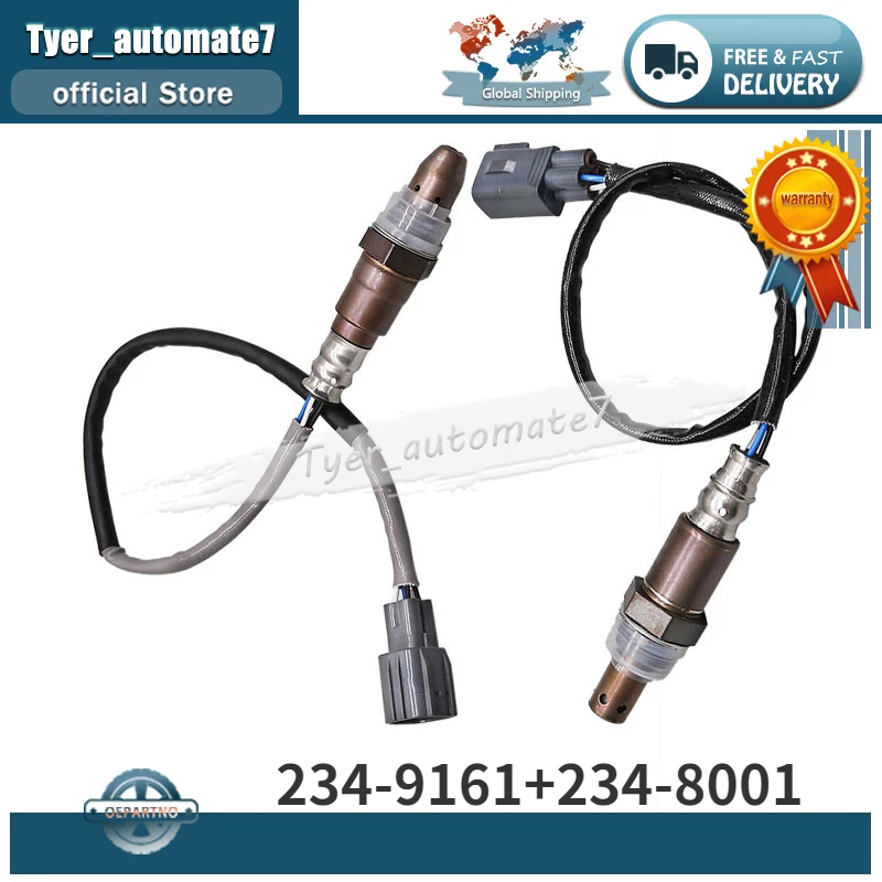 

234-9161 234-8001 2Pcs Upstream & Downstream Lambda Oxygen O2 Sensor For 2016-2022 TOYOTA TACOMA 2.7L