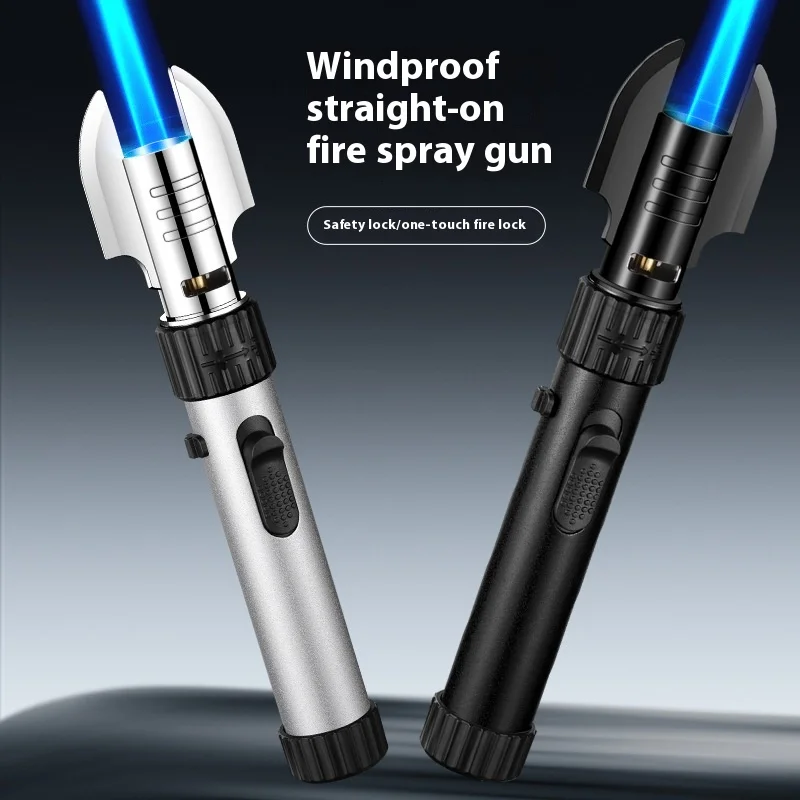 Powerful Blue Flame Jet Torch Gas Lighter Windproof High Firepower Cooking Kitchen Metal Welding Gun Outdoor Cigar Barbecu gas torch welding torch butane torch