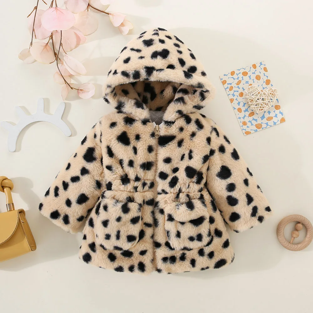 Baby Girl Winter Jackets Coat Infant Girl Clothing Leopard Print For Girls winter coat,kids jackets
