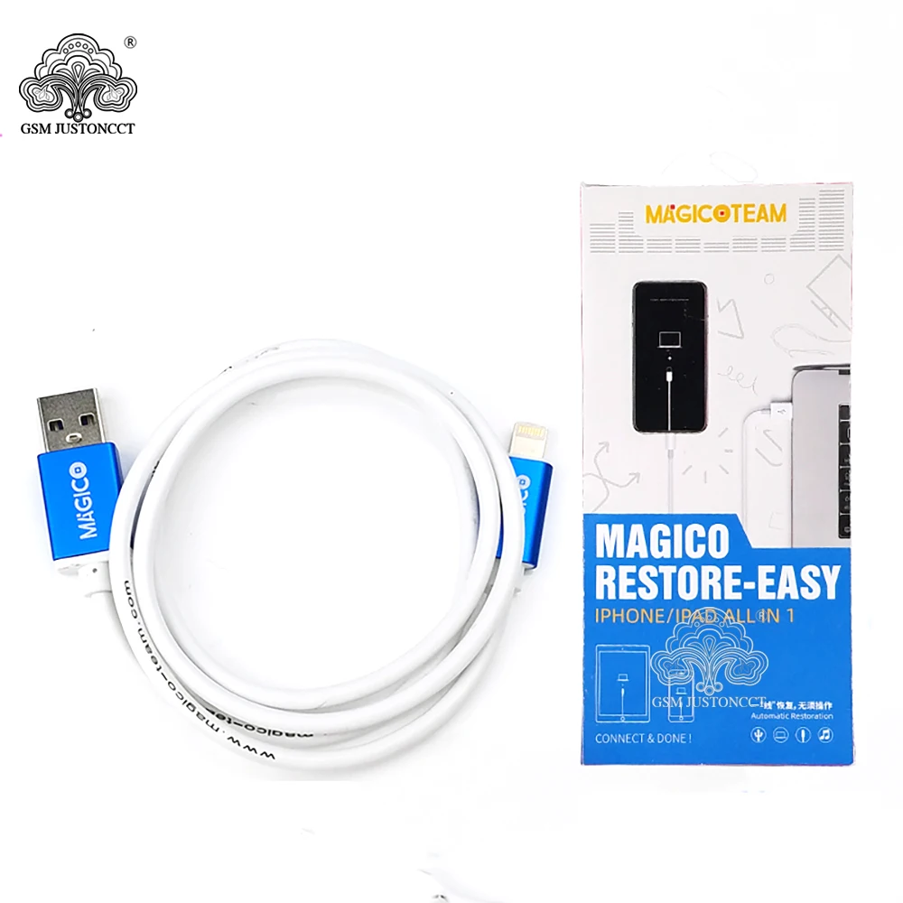 Magico Restore-iPhone iPad 용 간편한 DFU 케이블 자동 복구 시리즈 복잡한 작동 도구가없는 번호 모드 데이터 라인
