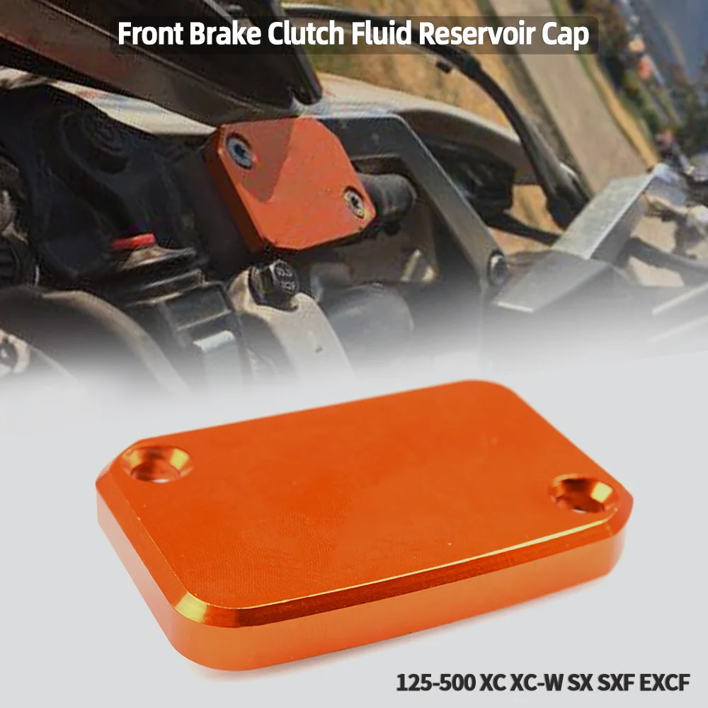 

Motorcycle Front Brake Clutch Fluid Reservoir Cover Cap For 125-500 XC XC-W XCF SX SXF EXC EXCF TPI 6D SD 2017 2018 2019 2020