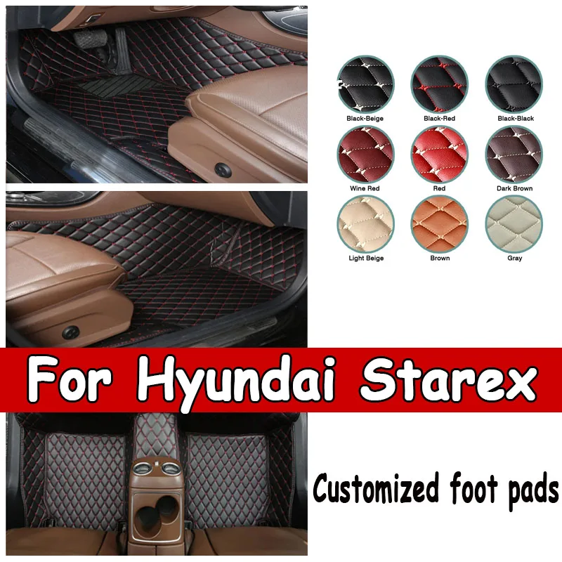 

Автомобильный напольный коврик для Hyundai Starex H-1 TQ 2008 ~ 2017, противогрязный коврик, автомобильные аксессуары, полный комплект, грязевой автомобильный коврик для багажника, напольные аксессуары для автомобиля