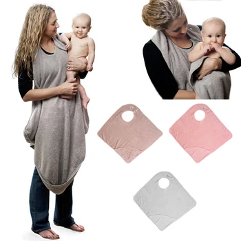 Asciugamani con cappuccio per bambini Grembiule in cotone pettinato Asciugamano Accappatoio Morbido assorbente Asciugamano da bagno per neonati Coperta Avvolgente caldo per neonato 75 * 75 cm 1