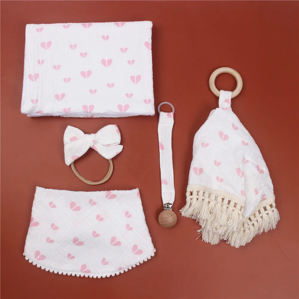 5 / Muslin Cotton Baby Bibs Burp Baby Teether ü   κ ÷ζ Ʈ Ÿ Ÿ  ġ ư ݴٳ