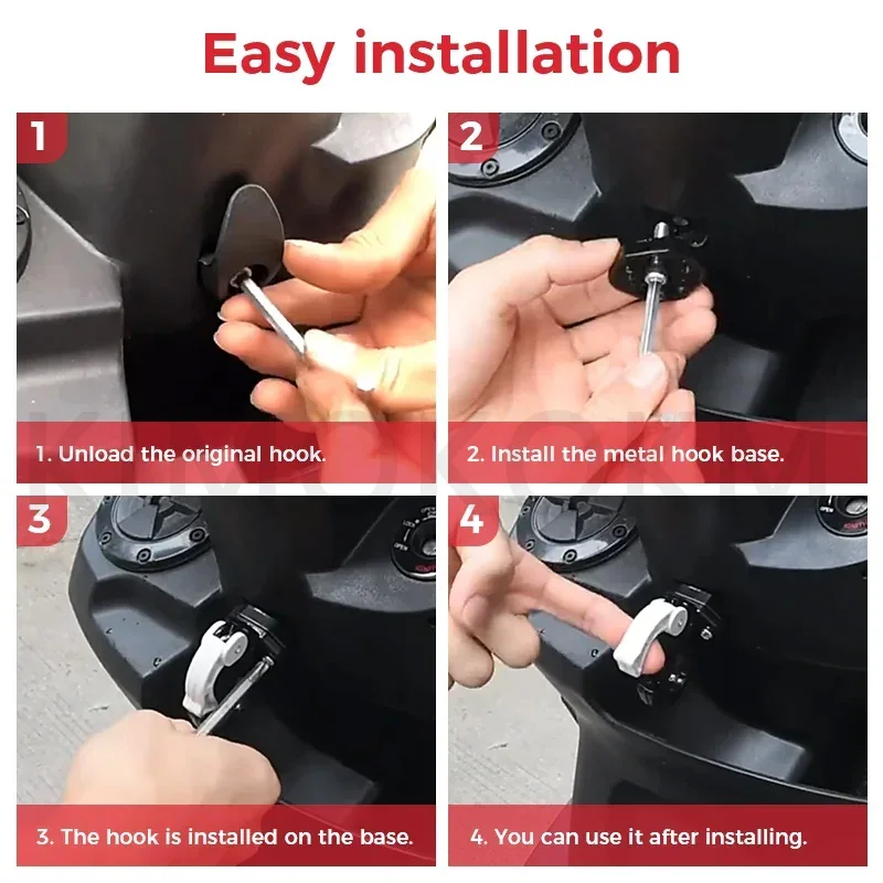 Motorcycle Helmet Holder Motorbike Universal O-type Luggage Hook Helmet Holder