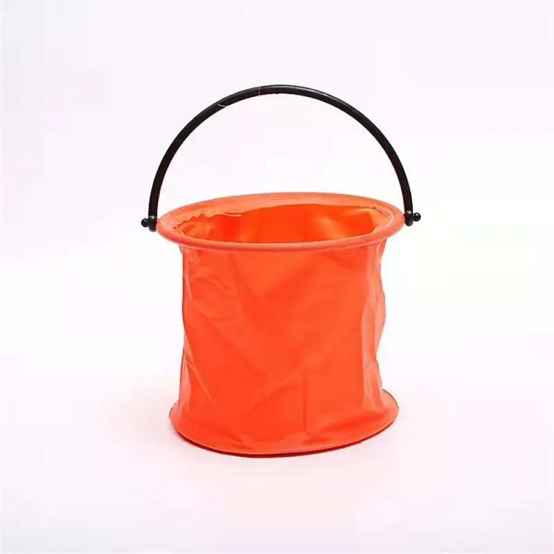 Childrens Retractable Folding Bucket Waterproof Canvas Material Simple Shape Outdoor Entertainment And Sports Easy To Carry 5