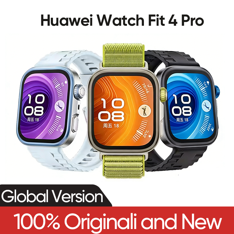 2025 New HUAWEI Watch Fit 4 Pro Smartwatch 1.82 inch AMOLED Display Sapphire Glass ECG Compatible with iOS & Android Support NFC