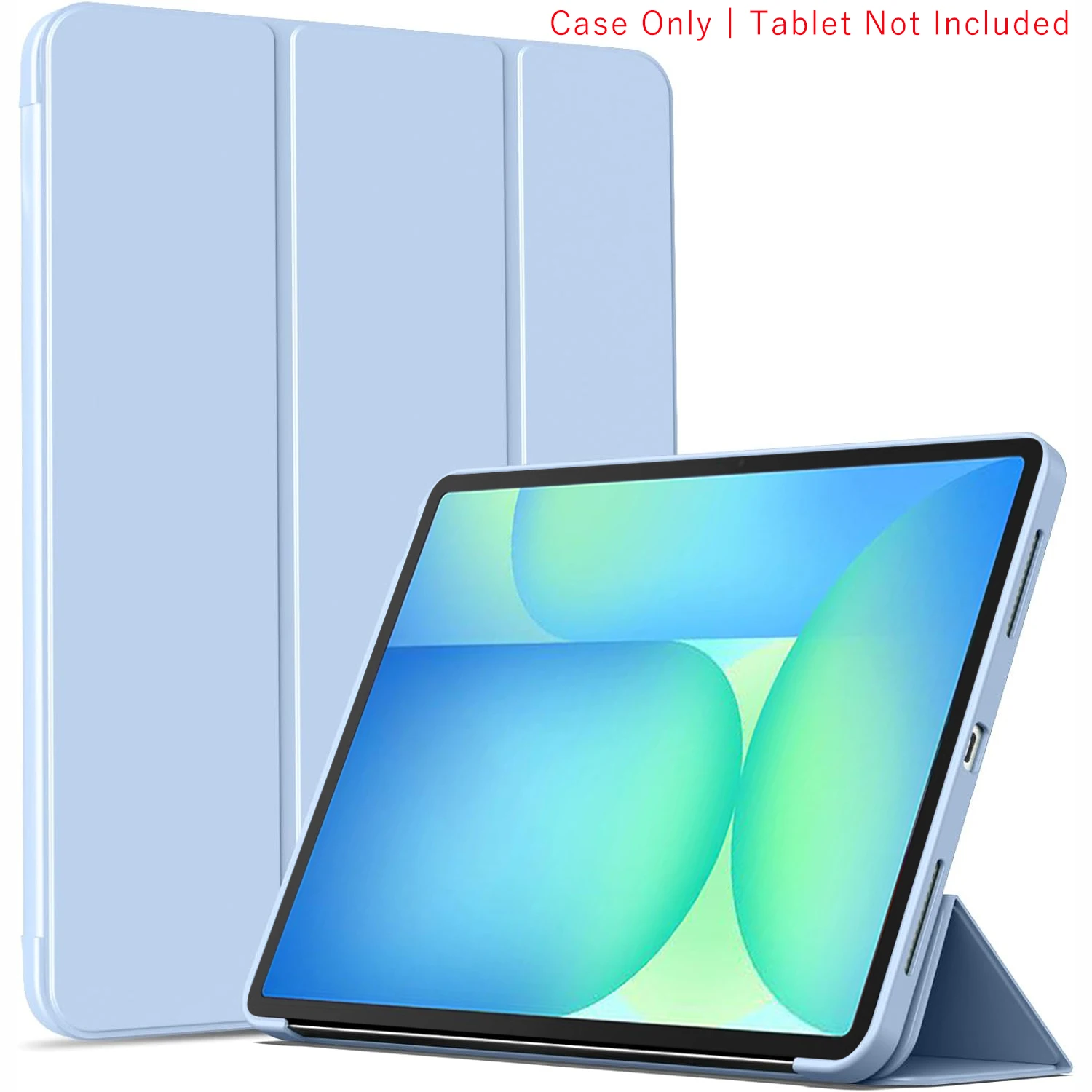 Tri-Fold Flip Case Magnetic Stand PU Leather Protective Cover